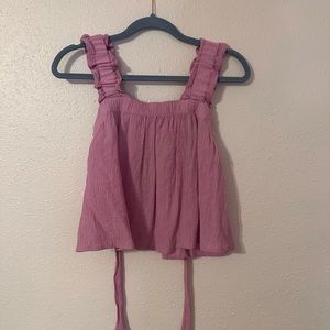 Pink tank top from dry goods